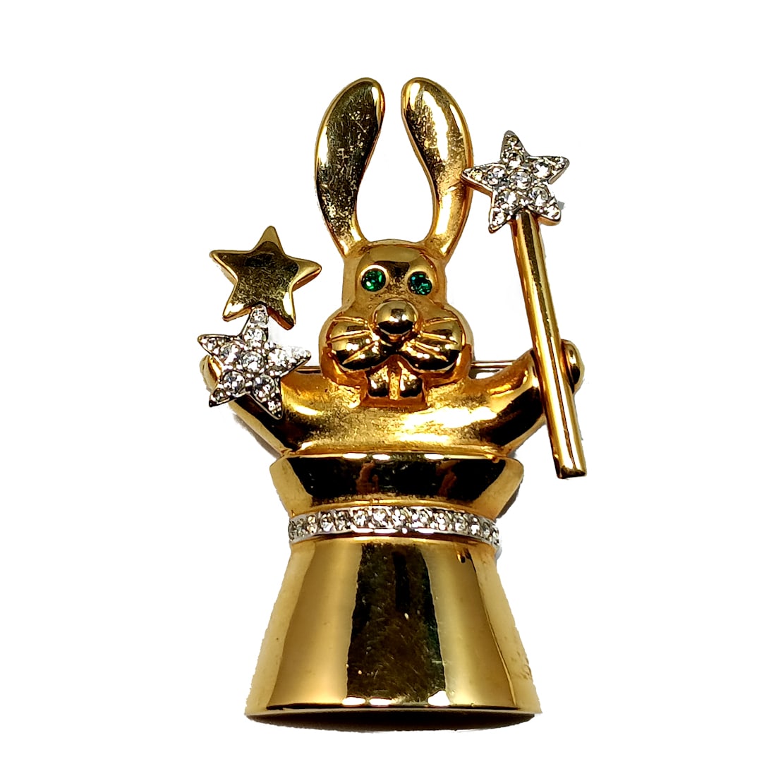 A GREAT VINTAGE FIGURAL BROOCH FRENCH COUTURE COURREGES PARIS (1 of 4)