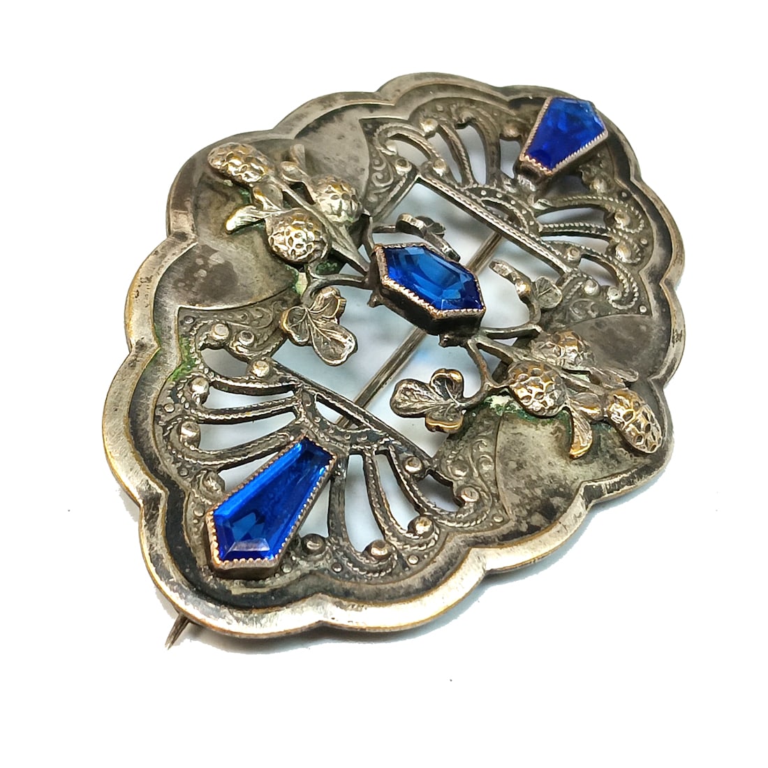 A BEAUTIFUL LARGE ANTIQUE EDWARDIAN SASH PIN BROOCH (1 of 4)