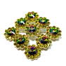 A STUNNING VINTAGE RHINESTONE BROOCH WATERMELON RIVOLI JULIANA