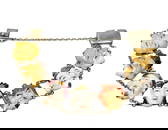 AN ANTIQUE JAPANESE BRACELET 7 GODS STERLING SILVER