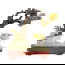 A VERY FINE CHINESE ANTIQUE WHITE JADE CARVING STATUE 18-19th C