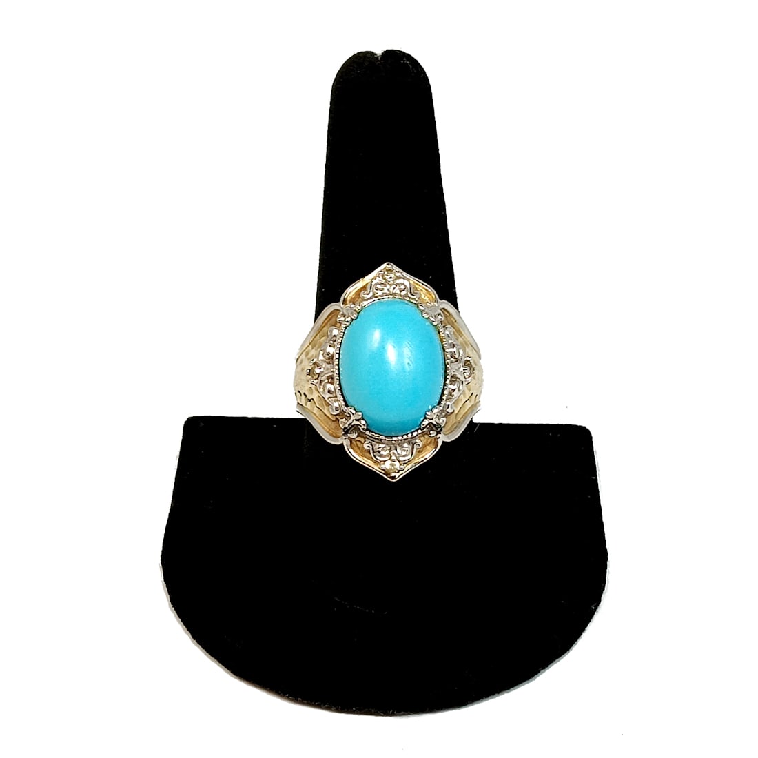AN EXQUISITE  RING SZ 10 BY MICHAEL VALITUTTI STERLING SILVER 925 TURQUOISE (1 of 4)