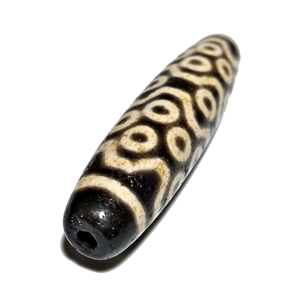 VERY FINE SINO TIBETAN AGATE DZI BEAD 28 EYES  56MM (1 of 5)