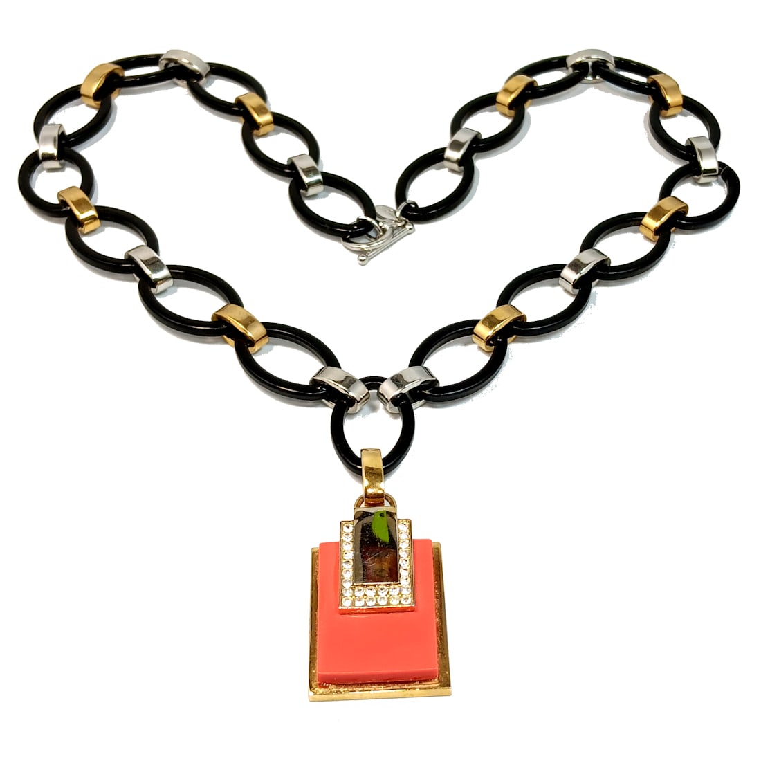 A  STUNNING HIGH-END ART DECO STYLE NECKLACE (1 of 5)