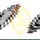 AN EXQUISITE VICTORIAN AGATE STONE CAMEO SET WITH NATURAL PEARLS 14K GOLD