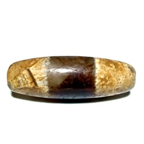 WONDERFUL  RARE SINO TIBETAN AGATE DZI BEAD 44MM