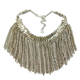 A FABULOUS DRIPPY VINTAGE RHINESTONE STATEMENT NECKLACE