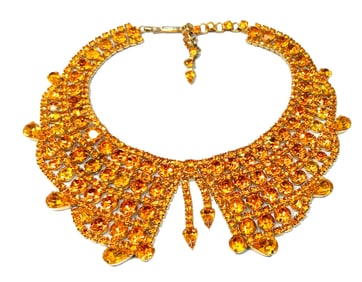 A HIGH END VINTAGE AUSTRIAN RHINESTONE NECKLACE
