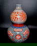 FINE CHINESE WUCAI VASE GOURD IMPERIAL DRAGON