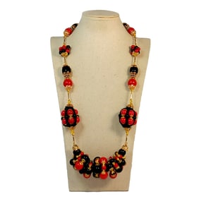 AN IMPRESSIVE  STATEMENT NECKLACE BY DESIGNER STEFAN DINU 30"