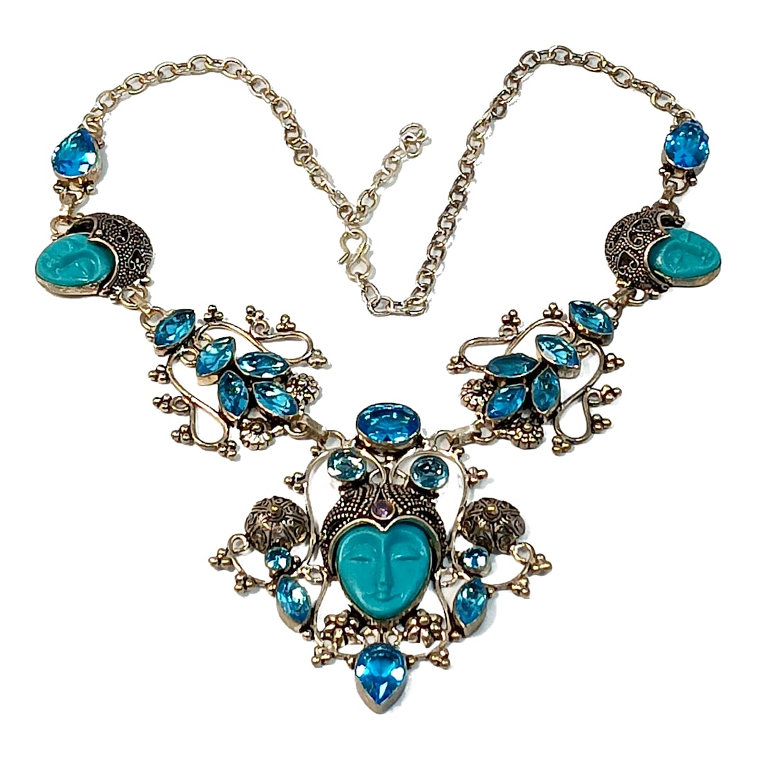 A BEAUTIFUL GODDESS FACE NECKLACE (1 of 5)