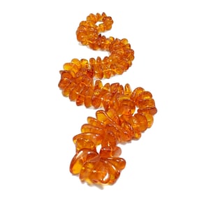 FABULOUS LARGE NATURAL BALTIC AMBER NECKLACE 30"   94 GRAMS