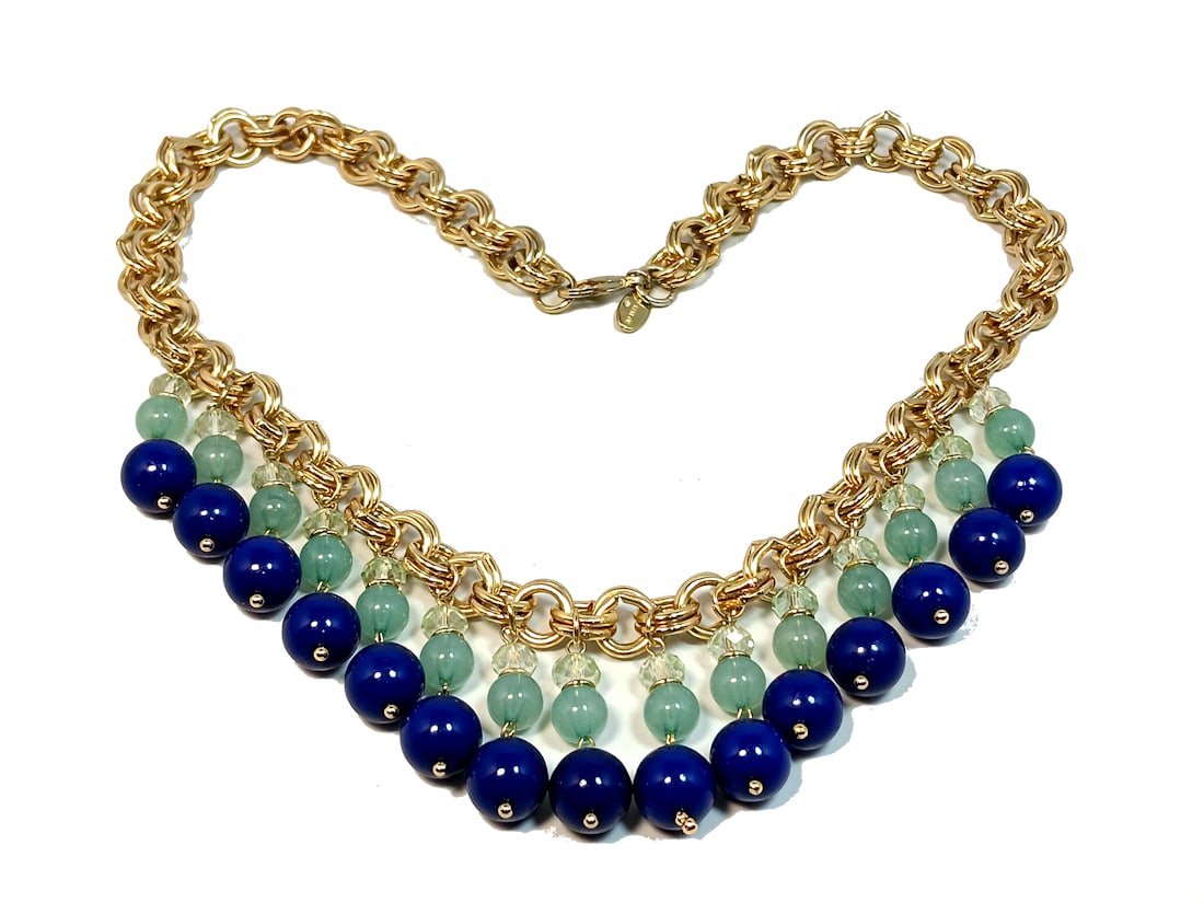 A BEAUTIFUL VINTAGE ANN TAYLOR NECKLACE 21"  LONG (1 of 4)