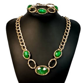 A BEAUTIFUL  JONES OF NEW YORK NECKLACE AND BRACELET SET