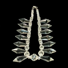 A VINTAGE MARVELLA CRYSTALS NECKLACE 20"