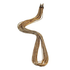 A VINTAGE SOUTWESTERN NECKLACE STERLING SILVER 19"  20 GRAMS