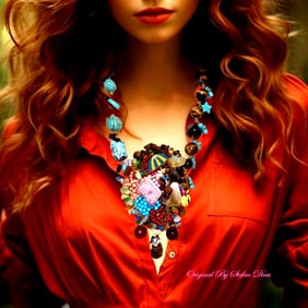GODDESS' TROVE: A STATEMENT OF DIVINE BEAUTY!  NECKLACE  ORIGINAL BY STEFAN DINU