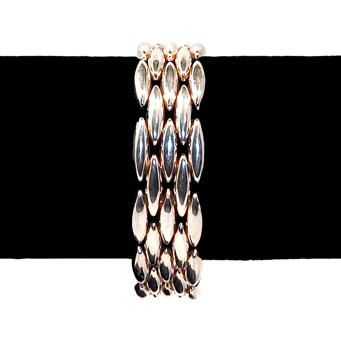 A FINE VINTAGE STERLING BRACELET 925 ITALY 7.5" LONG (1 of 6)