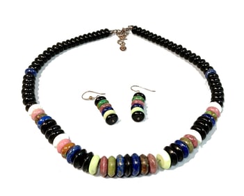 A FABULOUS NECKLACE EARRINGS SET BY JAY KING DESERT ROSE TRADING
