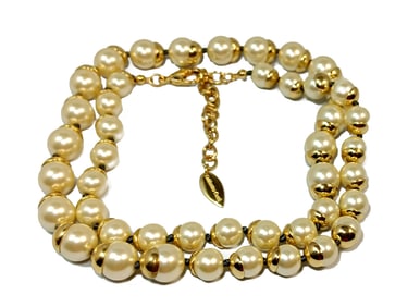 A SUPERB VINTAGE FAUX PEARL NECKLACE BY COLDWATER CREEK 26"