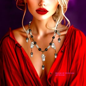 DIVINE DROPS SACRED FEMININITY IN BAROQUE PEARLS  NECKLACE ORIGINAL BY STEFAN DINU