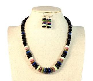 A STUNNING NECKLACE EARRINGS SET BY JAY KING DESERT ROSE TRADING