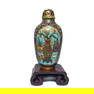 A BEAUTIFUL ANTIQUE CHINESE CLOISONNE SNUFF BOTTLE 18C