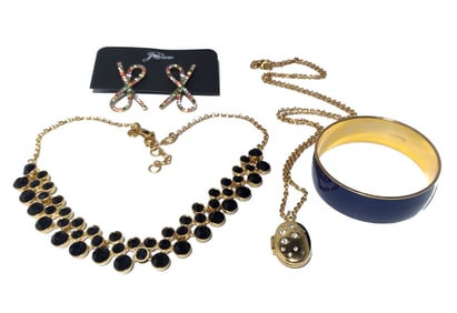 A BEAUTIFUL COSTUME JEWELRY LOT J. CREW NECKLACES BANGLE EARRINGS