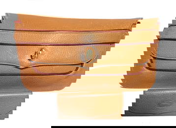 VINTAGE MUST DE CARTIER LEATHER CROSSBODY BAG & KEY HOLDER SET MADE IN SPAIN