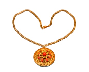 A BEAUTIFUL VINTAGE MIRIAM HASKELL NECKLACE 17"