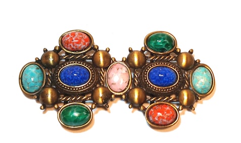 A BEAUTIFUL VINTAGE DOUGLAS PAQUETTE WOMEN'S BELT BUCKLE SET