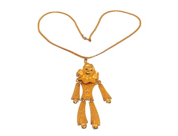A BEAUTIFUL VINTAGE GOLDTONE NECKLACE BY MONET 23"