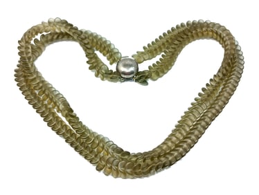 A FINE VINTAGE SENT MURANO GLASS NECKLACE 18"