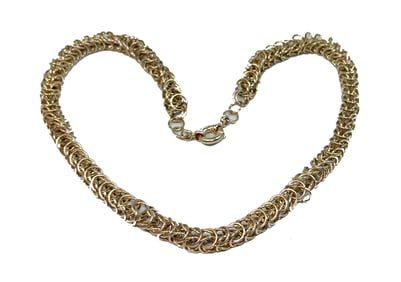 A BEAUTIFUL VINTAGE STERLING 925 NECKLACE 19" 62 GRAMS