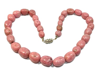 A BEAUTIFUL HEAVY NECKLACE NATURAL STONES 20" 173 GRAMS