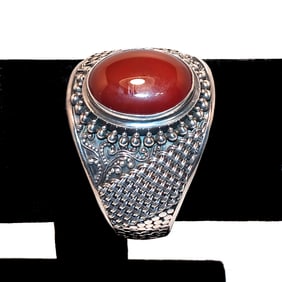 VINTAGE STERLING CUFF 2.5" D 72 GRAMS INDONESIA 925