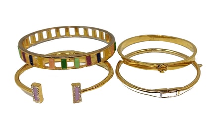 A VINTAGE LOT OF 4 BRACELETS BY DESIGNER KATE SPADE NEW YORK