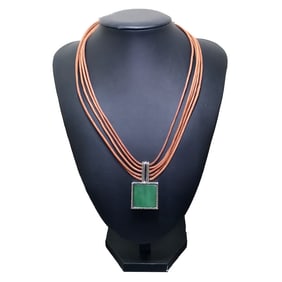 A BEAUTIFUL SIGNED VINTAGE NECKLACE BY DESIGNER RALPH LAUREN 17"