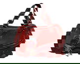 FABULOUS CHRISTIAN DIOR GAUCHO SADDLE BAG IN RED SUEDE & LEATHER 2005 TAGS & EBAY AUTHENTICATED