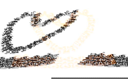 RARE VINTAGE VICTORIA TAXCO MEXICAN STERLING SET NECKLACE & BRACELET 177GR DESIGN #53: FABULOUS AND RARE MID-CENTURY MODERNIST STERLING SILVER SET BY VICTORIA OF TAXCO, MEXICO. INCLUDES A 14-INCH NECKLACE AND 7.5-INCH BRACELET, BOTH BEARING THE HALLMARK "VICTORIA MEXICO TAXCO 53 STERLIN