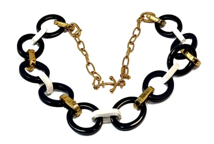 A SUPERB KATE SPADE NEW YORK HIGH-END STATEMENT NECKLACE 30"