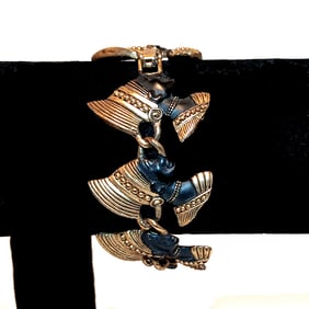 VINTAGE ASKEW LONDON BRACELET UNMARKED BLACKAMOR CHARMS