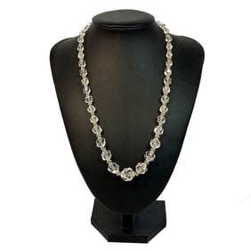 FINE VINTAGE CRYSTAL NECKLACE 18" LONG