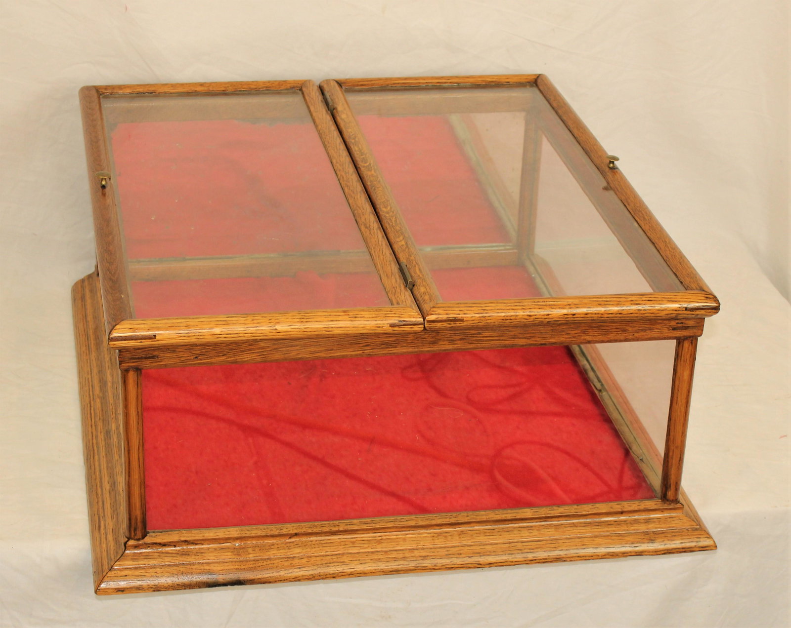 Antique Oak Showcase (1 of 2)