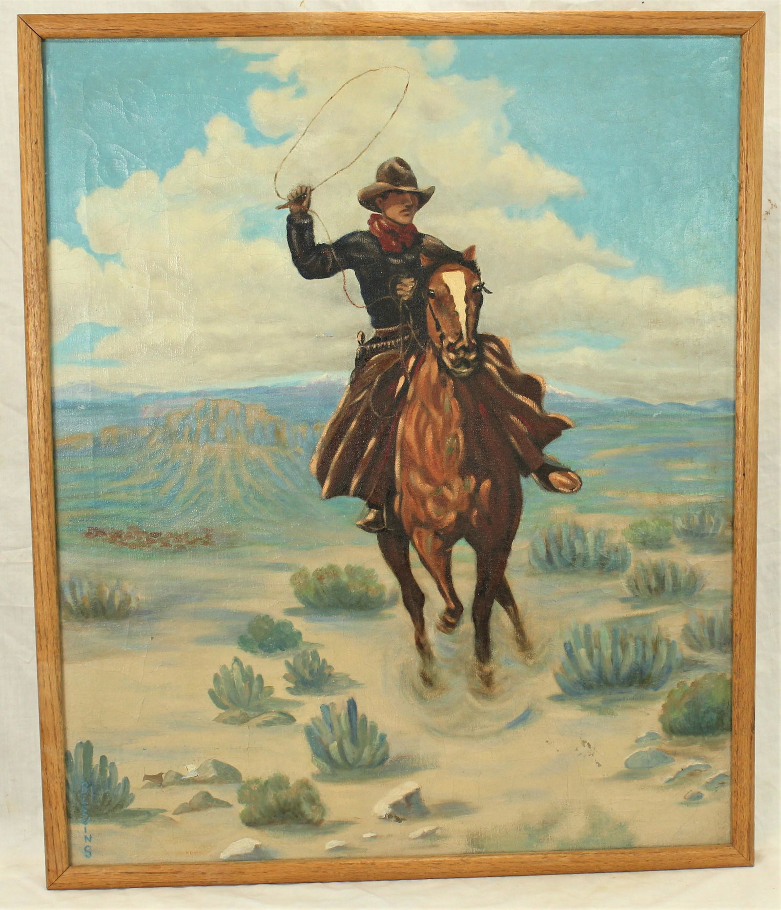 Bevins Western Oil Painting (1 of 4)