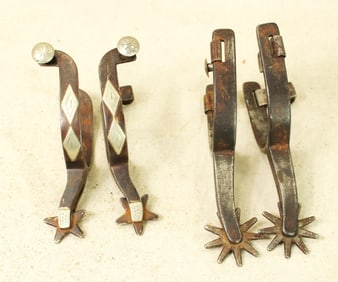 Lot of Two Pairs of Spurs
