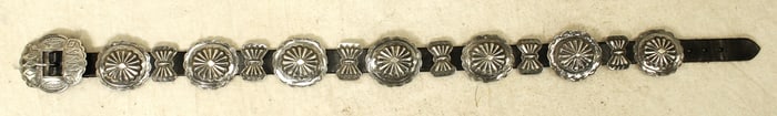 Navajo Silver Concho Belt