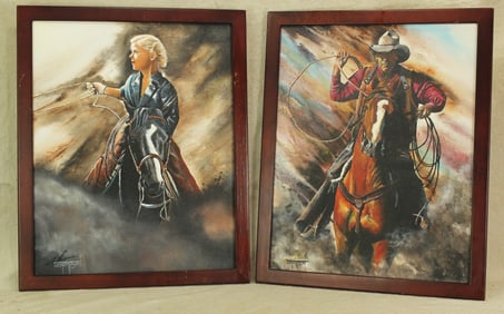 Two Thompson Oil Paintings