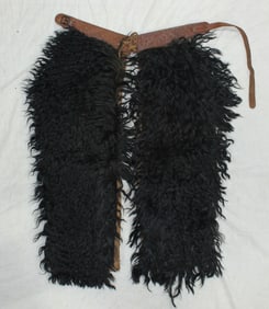Kids Black Angora Chaps