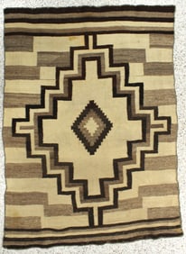 Navajo Woman's Wearing Blanket